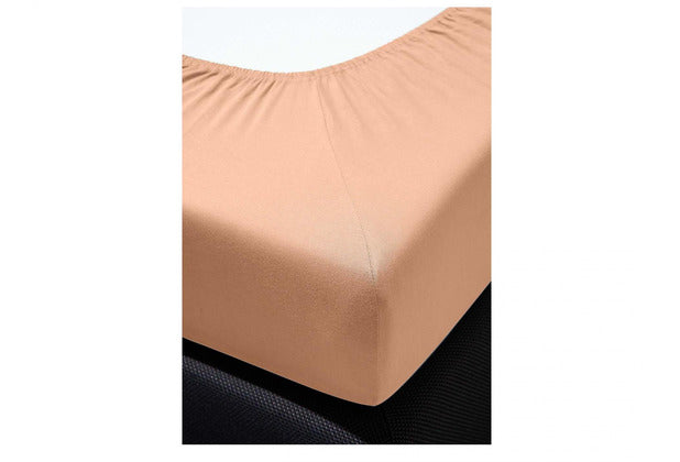 irisette Frottier-Stretch Spannbetttuch Orion 0009 apricot