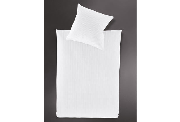 irisette Interlock-Jersey uni Bettwäsche Set uni Lumen 8129 weiss