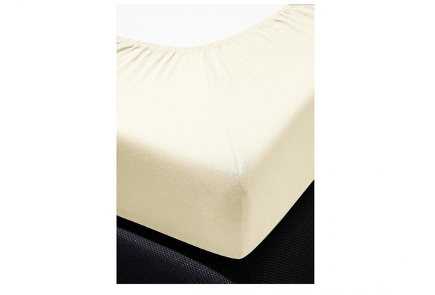 irisette Kuschel-Jersey Spannbetttuch Vesuv-T 0012 creme