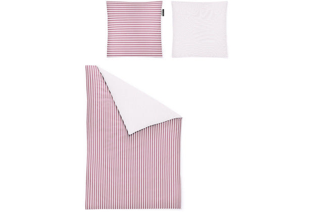 irisette Mako-Satin Bettwäsche Set Kinder Nora-Kids 8255 rosa 100x135 cm