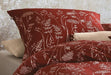 irisette Mako-Satin Bettwäsche Set Verona 8298 rot