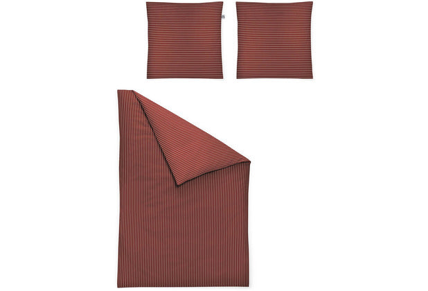 irisette Mako-Satin Bettwäsche Set Verona 8303 rot