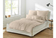 irisette Mako-Satin uni Kissenbezug Paris 8000 beige