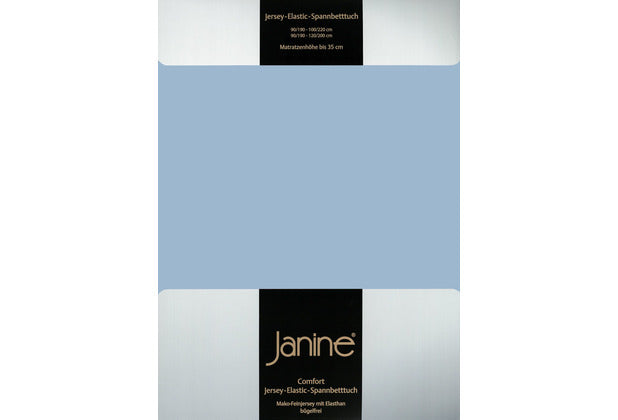 Janine Spannbetttuch ELASTIC-JERSEY Elastic-Jersey perlblau 5002-32