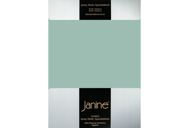 Janine Spannbetttuch ELASTIC-JERSEY Elastic-Jersey rauchgrün 5002-36