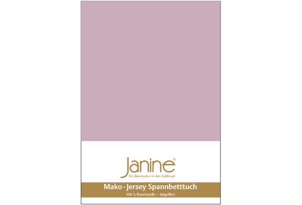 Janine Spannbetttuch MAKO-FEINJERSEY Mako-Feinjersey altrosé 5007-21