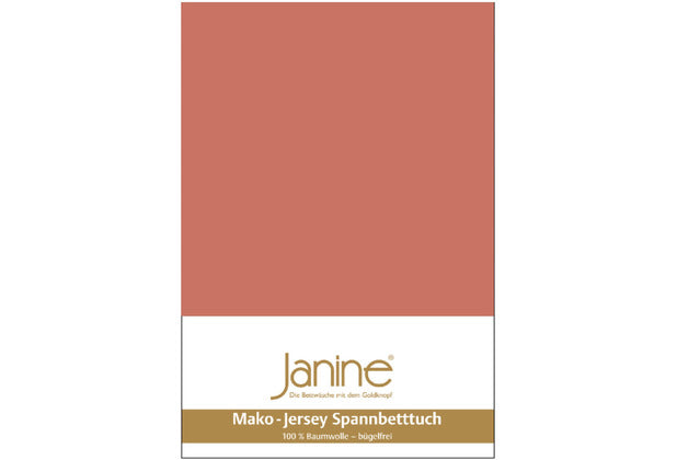 Janine Spannbetttuch MAKO-FEINJERSEY Mako-Feinjersey siena 5007-54