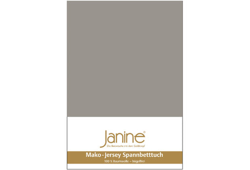 Janine Spannbetttuch MAKO-FEINJERSEY Mako-Feinjersey vulkan 5007-77