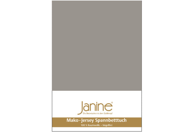 Janine Spannbetttuch MAKO-FEINJERSEY Mako-Feinjersey vulkan 5007-77