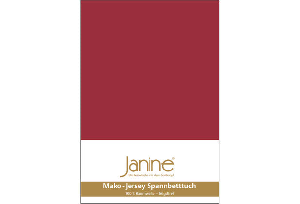 Janine Bettwäsche MAKO-FEINJERSEY Mako-Feinjersey granat 5007-71