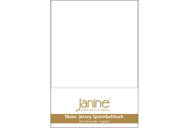 Janine Bettwäsche MAKO-FEINJERSEY Mako-Feinjersey weiß 5007-10