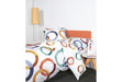 Janine Bettwäsche modern art S Mako-Satin blau siena bisquit 42126-02