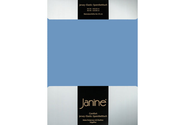 Janine Spannbetttuch ELASTIC-JERSEY Elastic-Jersey blau 5002-42