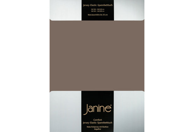 Janine Spannbetttuch ELASTIC-JERSEY Elastic-Jersey capuccino 5002-47