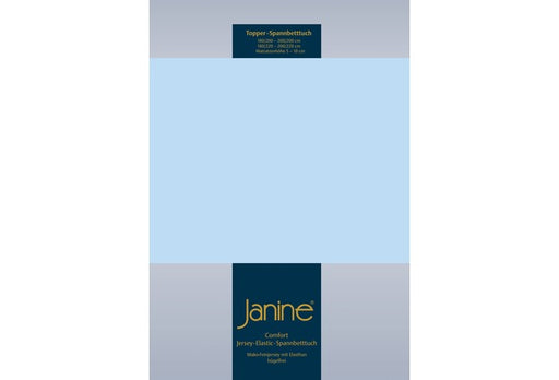 Janine Topper Spannbetttuch TOPPER Elastic-Jersey hellblau 5001-12