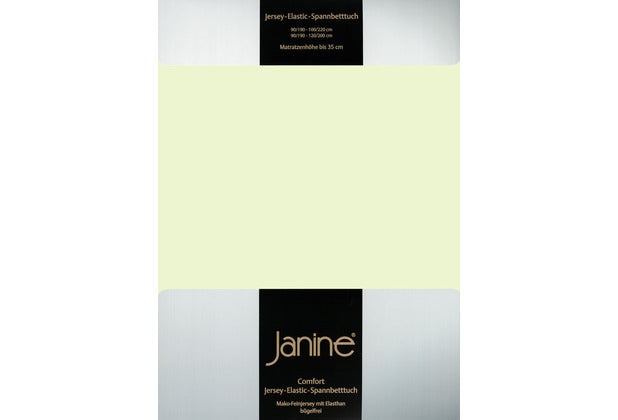 Janine Spannbetttuch ELASTIC-JERSEY Elastic-Jersey limone 5002-06