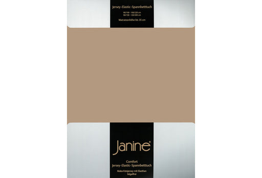 Janine Spannbetttuch ELASTIC-JERSEY Elastic-Jersey nougat 5002-37