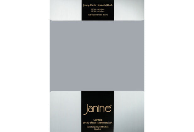 Janine Spannbetttuch ELASTIC-JERSEY Elastic-Jersey platin 5002-28