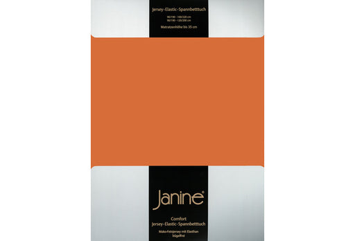 Janine Spannbetttuch ELASTIC-JERSEY Elastic-Jersey rost-orange 5002-67