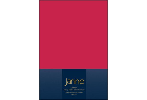 Janine Spannbetttuch ELASTIC-JERSEY Elastic-Jersey rot 5002-61