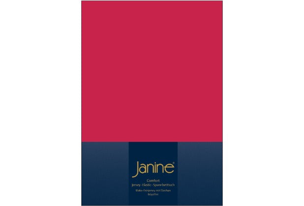 Janine Spannbetttuch ELASTIC-JERSEY Elastic-Jersey rot 5002-61