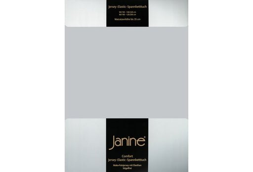 Janine Spannbetttuch ELASTIC-JERSEY Elastic-Jersey silber 5002-18