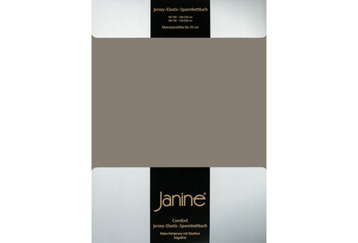 Janine Spannbetttuch ELASTIC-JERSEY Elastic-Jersey taupe 5002-57