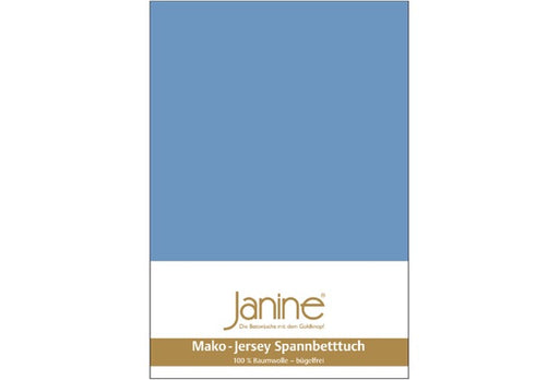 Janine Spannbetttuch MAKO-FEINJERSEY Mako-Feinjersey blau 5007-42