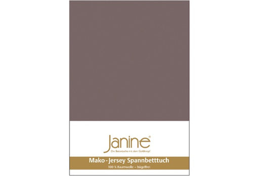 Janine Spannbetttuch MAKO-FEINJERSEY Mako-Feinjersey cappuccino 5007-47