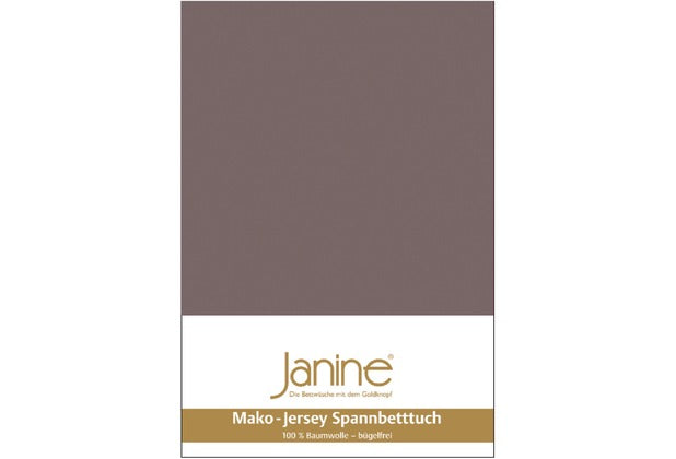 Janine Spannbetttuch MAKO-FEINJERSEY Mako-Feinjersey cappuccino 5007-47