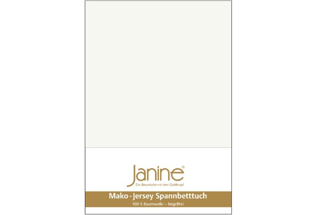 Janine Spannbetttuch MAKO-FEINJERSEY Mako-Feinjersey ecru 5007-09