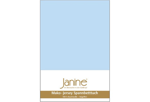 Janine Spannbetttuch MAKO-FEINJERSEY Mako-Feinjersey hellblau 5007-12