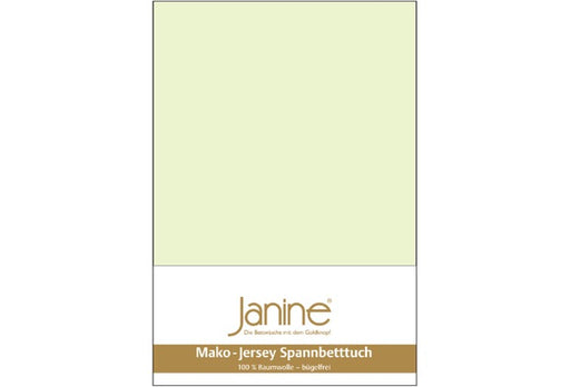 Janine Spannbetttuch MAKO-FEINJERSEY Mako-Feinjersey limone 5007-06