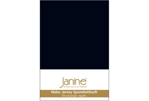 Janine Spannbetttuch MAKO-FEINJERSEY Mako-Feinjersey schwarz 5007-98