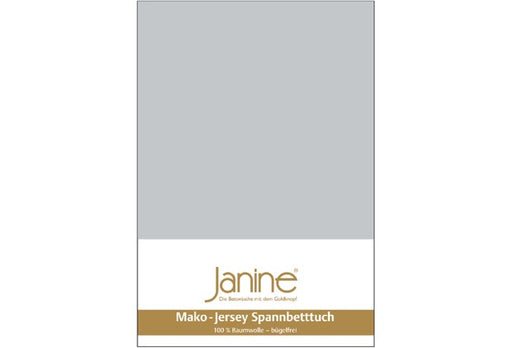 Janine Spannbetttuch MAKO-FEINJERSEY Mako-Feinjersey silber 5007-18