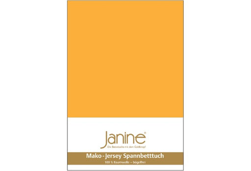 Janine Spannbetttuch MAKO-FEINJERSEY Mako-Feinjersey sonnengelb 5007-63