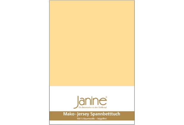 Janine Spannbetttuch MAKO-FEINJERSEY Mako-Feinjersey vanille 5007-23