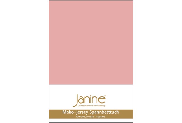 Janine Spannbetttuch MAKO-FEINJERSEY Mako-Feinjersey zartmauve 5007-31