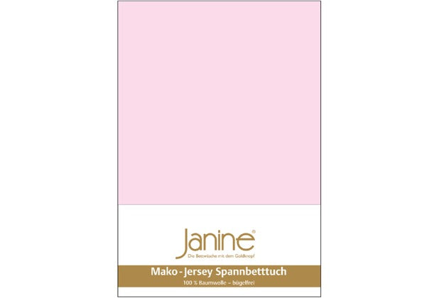 Janine Spannbetttuch MAKO-FEINJERSEY Mako-Feinjersey zartrosa 5007-11