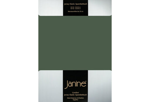 Janine Spannbetttuch ELASTIC-JERSEY Elastic-Jersey olivgrün 5002-76