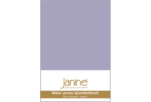 Janine Spannbetttuch MAKO-FEINJERSEY Mako-Feinjersey lavendel 5007-525