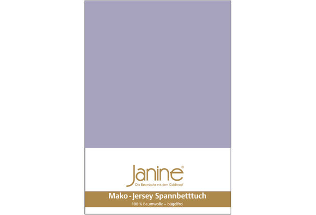 Janine Spannbetttuch MAKO-FEINJERSEY Mako-Feinjersey lavendel 5007-525