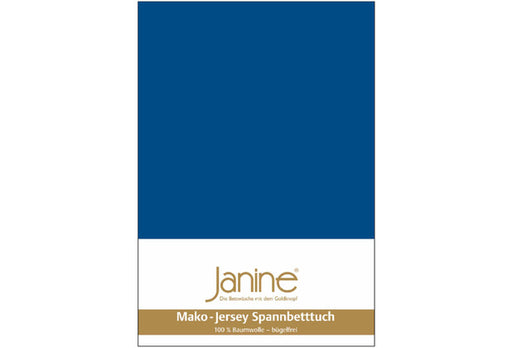 Janine Spannbetttuch MAKO-FEINJERSEY Mako-Feinjersey royalblau 5007-272