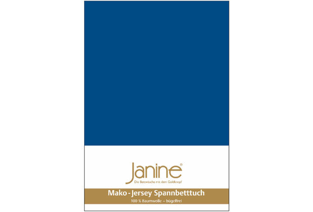 Janine Spannbetttuch MAKO-FEINJERSEY Mako-Feinjersey royalblau 5007-272