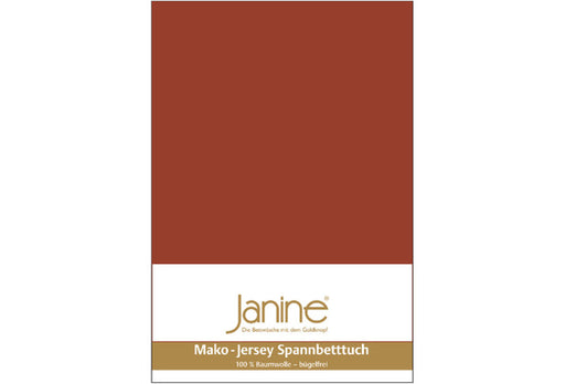 Janine Spannbetttuch MAKO-FEINJERSEY Mako-Feinjersey tabasco 5007-464