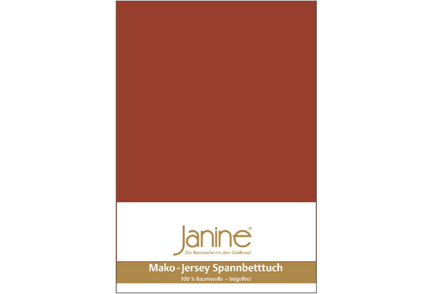 Janine Spannbetttuch MAKO-FEINJERSEY Mako-Feinjersey tabasco 5007-464