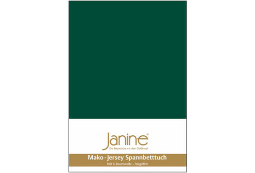 Janine Spannbetttuch MAKO-FEINJERSEY Mako-Feinjersey waldgrün 5007-677